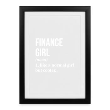 Finance Finance Finance - Framed poster (27 × 37 cm) - black - Front