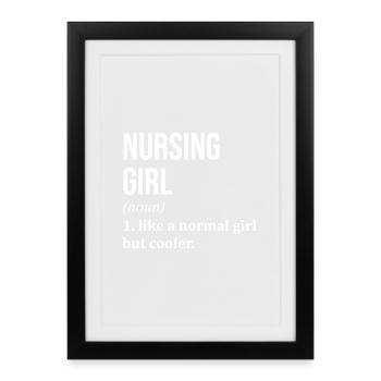 Nurse Nurse Nurse - Framed poster (27 × 37 cm) - black - Front