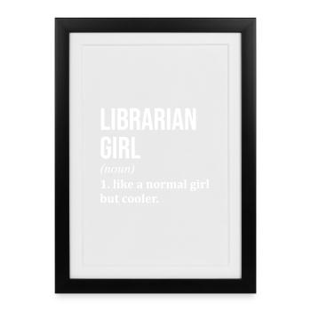 Librarian Librarian Librarian - Framed poster (27 × 37 cm) - black - Front