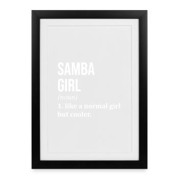 Samba Samba Samba - Framed poster (27 × 37 cm) - black - Front