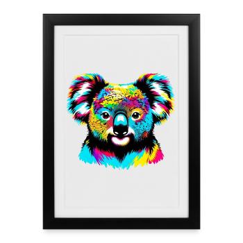 Koala - Affiche encadrée (27 × 37 cm) - noir - Devant