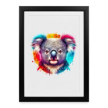 Koala - Affiche encadrée (27 × 37 cm) - noir - Devant