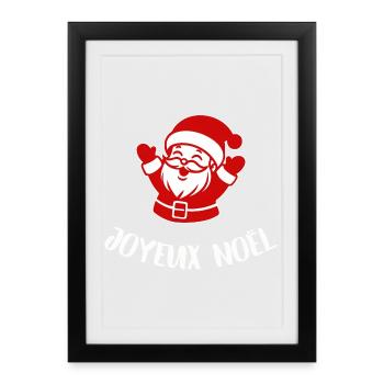 Joyeux Noël - Affiche encadrée (27 × 37 cm) - noir - Devant