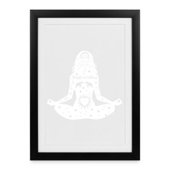 Yoga Art #18 - Framed poster (27 × 37 cm) - black - Front
