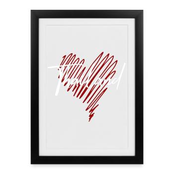 J’adore la Thaïlande, fière thaïlandaise - Affiche encadrée (27 × 37 cm) - noir - Devant