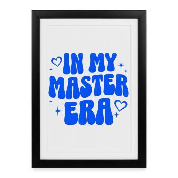 Maîtrise Don Etude Diplômé Universitaire - Affiche encadrée (27 × 37 cm) - noir - Devant