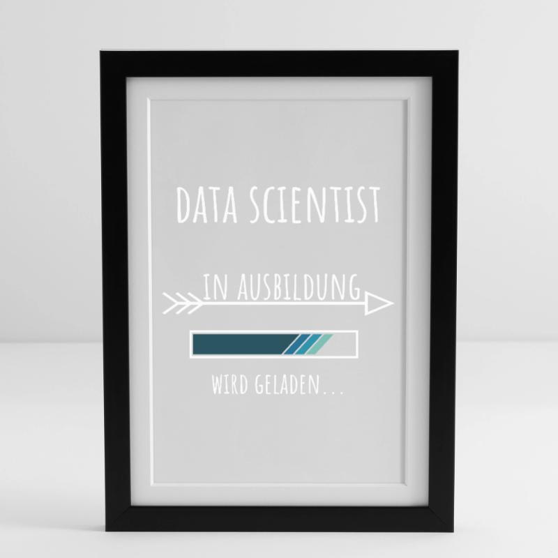 Data Science Profession Training Data Scientist Framed poster (27 × 37 cm)