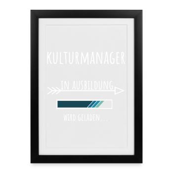 Cultural Manager Student Profession Education - Framed poster (27 × 37 cm) - black - Front