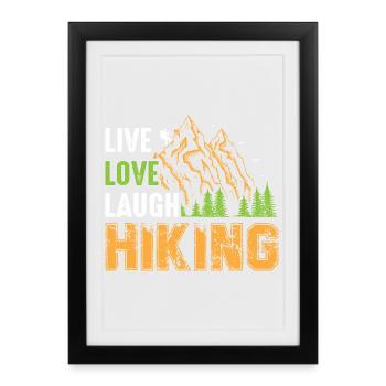 Wander - Framed poster (27 × 37 cm) - black - Front