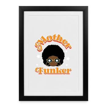 Art Funker Disco rétro Soul des années 70 - Affiche encadrée (27 × 37 cm) - noir - Devant
