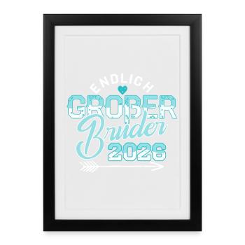 Finally Big Brother 2026 - Pregnancy Baby - Framed poster (27 × 37 cm) - black - Front