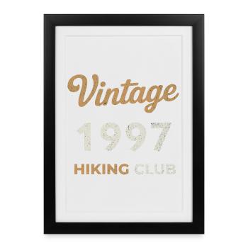 Millésime 1997 – Année de naissance rétro du Yachting Club - Affiche encadrée (27 × 37 cm) - noir - Devant