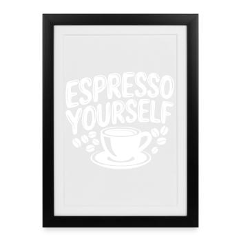 Espressez-vous Coffee Delicies - Affiche encadrée (27 × 37 cm) - noir - Devant