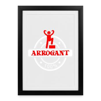 Arrogant 100%: Provocative Icon - Framed poster (27 × 37 cm) - black - Front