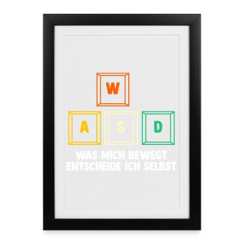 Gaming Computer Gamer Gaming Gamer - Framed poster (27 × 37 cm) - black - Front
