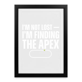 Don't get lost find the summit - Framed poster (27 × 37 cm) - black - Front