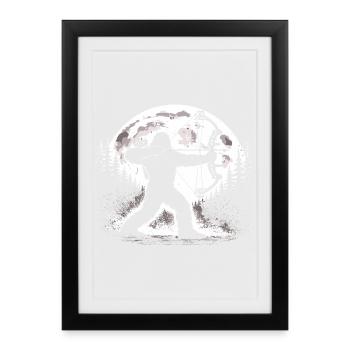 Bigfoot Archery - Framed poster (27 × 37 cm) - black - Front