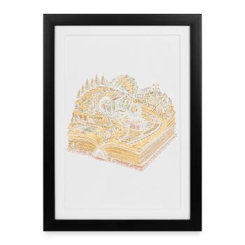 Model Railway Railway - Framed poster (27 × 37 cm) - black - Front