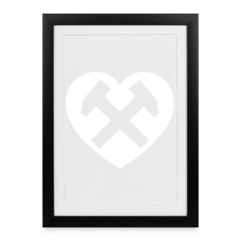 Hearthammer: Love in Steel - Framed poster (27 × 37 cm) - black - Front