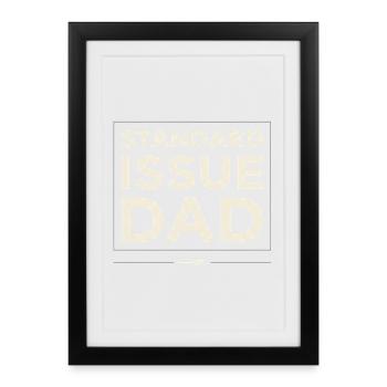 Issue Dad - Framed poster (27 × 37 cm) - black - Front