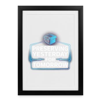 Neon Nostalgia: Preserving Yesterday - Framed poster (27 × 37 cm) - black - Front
