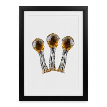 Tricomes en résine - Affiche encadrée (27 × 37 cm) - noir - Devant