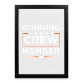 Équipe de Course - Affiche encadrée (27 × 37 cm) - noir - Devant