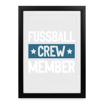 Football Crew - Framed poster (27 × 37 cm) - black - Front