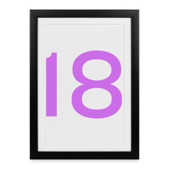 18 - Framed poster (27 × 37 cm) - black - Front