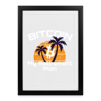 Bitcoin - 21 Million - Cryptocurrency - Framed poster (27 × 37 cm) - black - Front