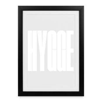 T-shirt graphique Hygge Bold Wordmark - Affiche encadrée (27 × 37 cm) - noir - Devant