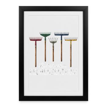 LEITER VOM RECHENZENTRUM - IT-Management - Gerahmtes Poster (27 × 37 cm) - Schwarz - Vorne