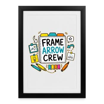 ÉQUIPE DE FRAME ARROW - Affiche encadrée (27 × 37 cm) - noir - Devant