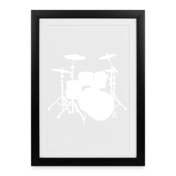Percussion - Framed poster (27 × 37 cm) - black - Front