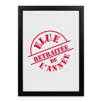 Retired # # # # - Framed poster (27 × 37 cm) - black - Front