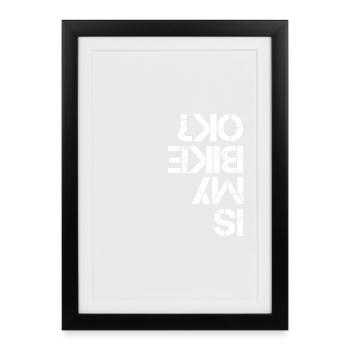 VTT: mon vélo est-il OK - Affiche encadrée (27 × 37 cm) - noir - Devant