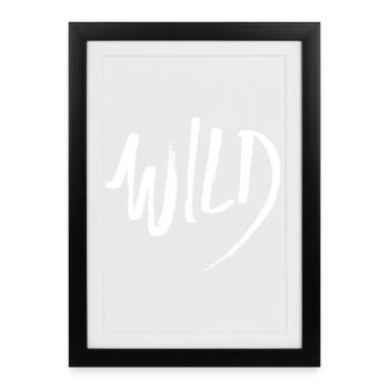 Sauvage (sombre) - Affiche encadrée (27 × 37 cm) - noir - Devant