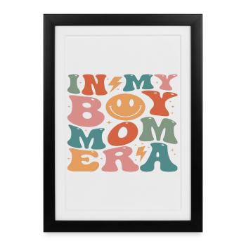 Colorful Design with Vintage Smile - Framed poster (27 × 37 cm) - black - Front