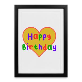 30. 30 ANS. 30e ANNIVERSAIRE. ANNIVERSAIRE 30 ANS. - Affiche encadrée (27 × 37 cm) - noir - Devant
