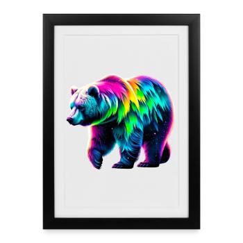 Bear - Framed poster (27 × 37 cm) - black - Front