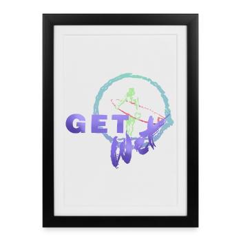 SHARKYS OLDHOUSE get wet  - Gerahmtes Poster (27 × 37 cm) - Schwarz - Vorne