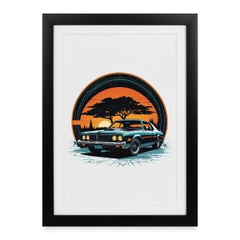 car_01 - Framed poster (27 × 37 cm) - black - Front