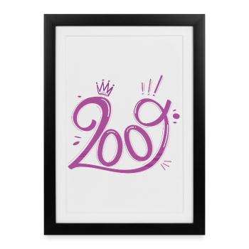 17th Birthday Girl Born 2009 Gift - Framed poster (27 × 37 cm) - black - Front