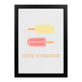 Petite Gourmandise - Affiche encadrée (27 × 37 cm) - noir - Devant