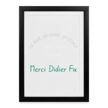 Ca_joue_ca_gagne_ca_regale - Framed poster (27 × 37 cm) - black - Front