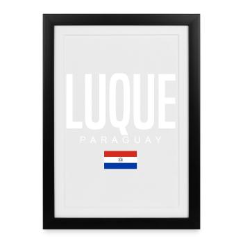 Luque Paraguay Paraguayans - Affiche encadrée (27 × 37 cm) - noir - Devant