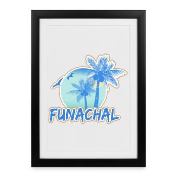 Funachal Holidays - Framed poster (27 × 37 cm) - black - Front