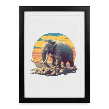 Mammoths Mammoth - Framed poster (27 × 37 cm) - black - Front