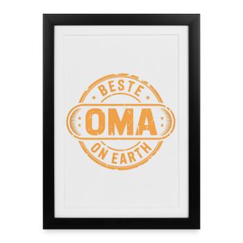Best Grandma Gift Grandmother - Framed poster (27 × 37 cm) - black - Front