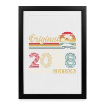 18th Birthday Original January 2008 - Framed poster (27 × 37 cm) - black - Front